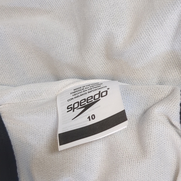 Speedo Girls Infinity Splice One Piece Razor Back Swimsuit Sz 10 UPF 50+ - Picture 8 of 8